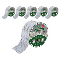 스코라 부틸 방수 테이프 은색 5cm x 5m, 6개