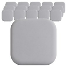 threeson 矽膠車門防撞保護墊, 灰色, 16個