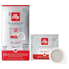 illy 意利 經典烘焙咖啡易濾包 膠囊咖啡, 7g, 1個, 18入