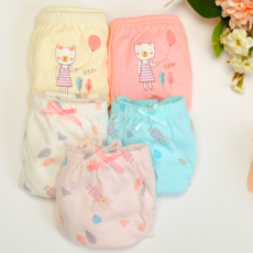 女童純棉氣球熊三角內褲5件組