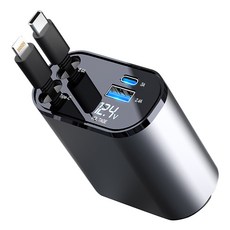 KANANA Auto Reel Pro 車用超高速充電器, 灰色, charger002