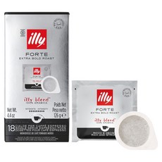 illy 意利 特濃深焙咖啡易理包, 7g, 1盒, 18顆