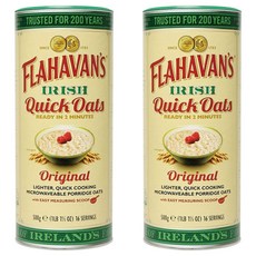 플라하반 퀵오리지날 오트밀 드럼, 500g, 2개