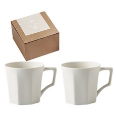 시라쿠스 네이처 머그 280ml, 네이처화이트, 2개