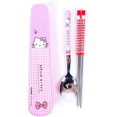 LILFANT Hello Kitty印花餐具組, 混色, 餐具盒+湯匙+筷子