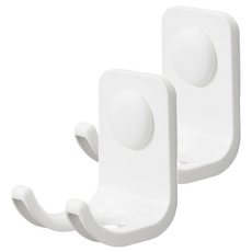 Storage Genie 收納精靈 無痕壁掛吹風機收納掛架, 白色, 2個
