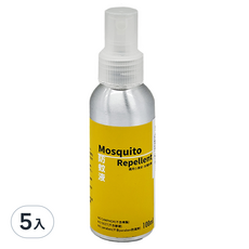 土博士 防蚊液 100ml 天然草本 無DEET 兒童適用, 5瓶