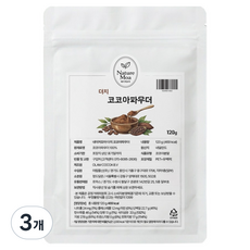 네이처모아 더치 코코아 파우더, 120g, 3개, 1개입