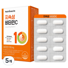 뉴트리원 지속성 비타민C 30g, 5개, 30정