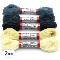 JoyJasu Appleton 羊毛繡線 5件組, 2套, 325, 327, 328, 331, 331A