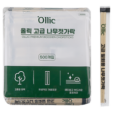 올릭 고급 일회용 나무젓가락, 100개입, 5개
