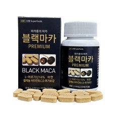 優質黑瑪卡補充錠, 60顆, 1罐