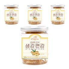 Damiru糖薑片, 4罐, 100g