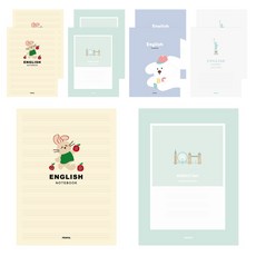 PENPIA 1 200 國高中生 英語 裝訂筆記本, 隨機出貨, 10個