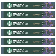 스타벅스 에스프레소 로스트 by 네스프레소 캡슐커피, 5.7g, 10개입, 6개