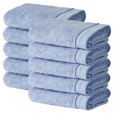 柔軟觸感酒店毛巾 170g 竹燕 40 x 80 厘米, 藍色, 10條