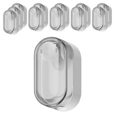 Hi Uncle 免鑽孔翻蓋式簡約牙刷架, 灰色, 12個