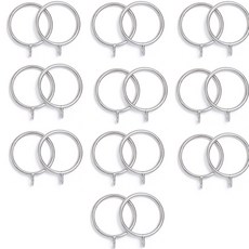 Edenstall 窗簾環 3.8cm, 銀色, 20個