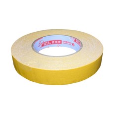 DEER BRAND 鹿頭牌 雙面布膠帶 48mm x 25m, 黃色, 1個