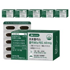 jw Pharmaceutical 蜂膠黃酮 40mg 54g, 60錠, 6個