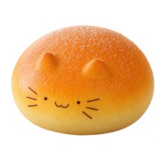 리빙메이커 쫀득 말랑이 빵 모형 베이커리 스퀴시 11 cm x 5.5 cm, 브라운, 63g, 1개