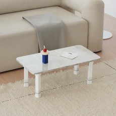 레몬트리 국내제조 LPM 샤르망 4단 높이조절형 접이식테이블, 마블클래식