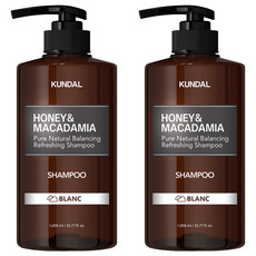 KUNDAL 昆黛爾 蜂蜜澳洲堅果香氛洗髮精 白日之香 Blanc, 1058ml, 2瓶