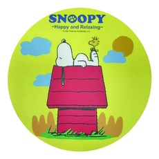 PEANUTS 史努比 SNOOPY 小日子 造型滑鼠墊, 黃色, 1個