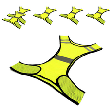 騎行及跑步用反光夜光安全背心, 6個