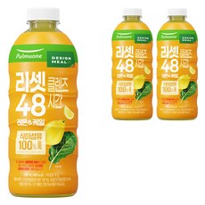 풀무원 리셋클렌즈 48시간 레몬 & 케일 주스, 3개, 960ml