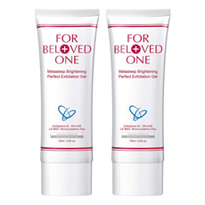 FOR BELOVED ONE 寵愛之名 台灣公司貨 亮白淨化去角質微晶凝膠, 2.64oz, 75ml, 2個