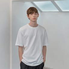 마인드브릿지 남녀공용 통기성 고밀도 20수 순면 기본 반팔티 티셔츠 MATS0101
