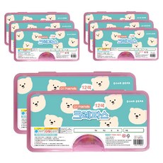 Artmore 女童 12 色蠟筆, 8盒, 12色