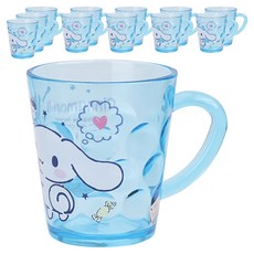 LiLFANT 三麗鷗角色 透明圓點漱口杯, 大耳狗喜拿, 12個