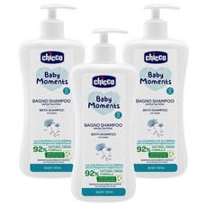 chicco 寶貝嬰兒植萃洗髮沐浴 量販組, 0歲以上, 750ml, 3瓶