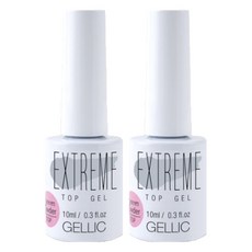 Jellic 極致粉末上層凝膠, 單一顏色, 10ml, 2個