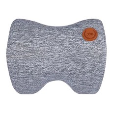 9D汽車 靠枕 頭枕 水晶灰 聚酯纖維 太空記憶棉, 1個