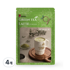 컵풀 녹차라떼 파우더, 1kg, 1개입, 4개