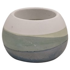大圓球水泥盆, 油墨山嵐配色 灰色, 1個