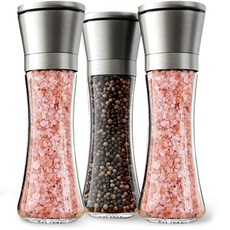 BEMODERN 304不鏽鋼可調式鹽與胡椒研磨罐, 210ml, 3個