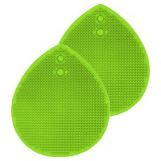 Daily Friends 矽膠面部刷, 綠色, 2個