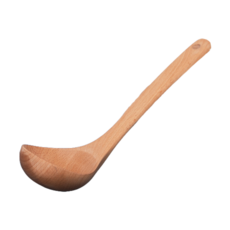 FAmILyLIFE 生活 日式櫸木不沾鍋專用湯勺, A-024, 1支