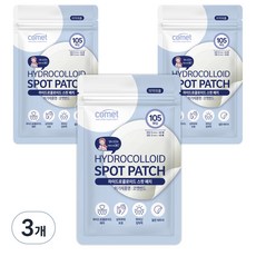 코멧 베이직 하이드로콜로이드 베벨링 스팟 패치, 105개입, 3개
