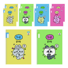 펜피아 1000 초등 스프링노트 1-2 일기 공용, 랜덤발송, 10개