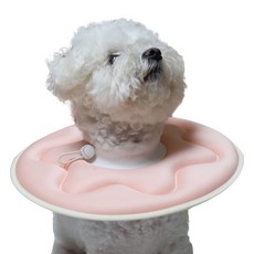 DEOPLLAE 寵物雙拼超輕量頸圈, 粉藍色