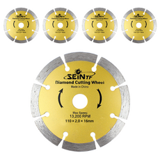 SEiNTF 石材用鑽石研磨片 外徑 110mm, 5個