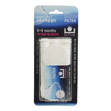 Dr.Pure 除鏽蓮蓬頭替換用淨水濾芯3入 + 蓮蓬頭濾芯3入, 1個