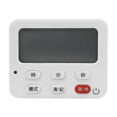 理享家 升級款磁吸計時器 8.5 x 7 x 1.5cm 白色, 1個, KM4858-32