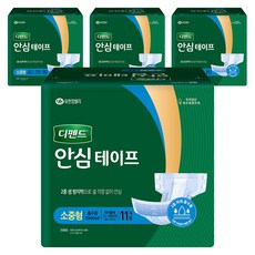 Depend 利清爽 男女通用安心黏貼型成人紙尿褲, 中小碼, 11入, 4個