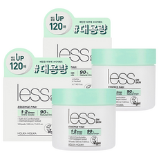 홀리카홀리카 레스온스킨 에센스 패드 220ml, 120매입, 2개